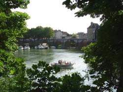 Verdun sur le Doubs vu de l'le au Chteau