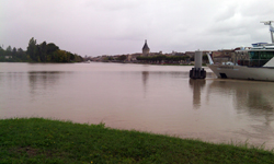 L'embouchure de l'Isle, vue du ponton des bateaux promenades