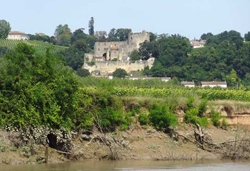 La forteresse de Langoiran en RD de Garonne