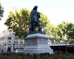 La statue de Pierre-Paul Riquet natif de Bziers